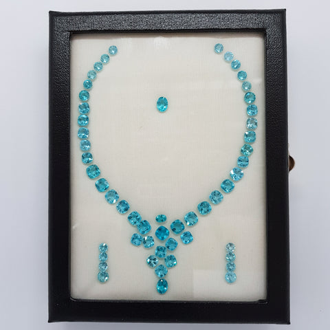 Blue Apatite Necklace layout