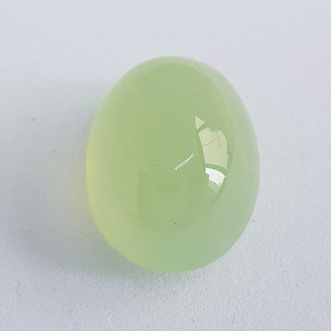 Prehnite (16 mm x 12.5 mm x 9.3 mm) Oval Cabochon