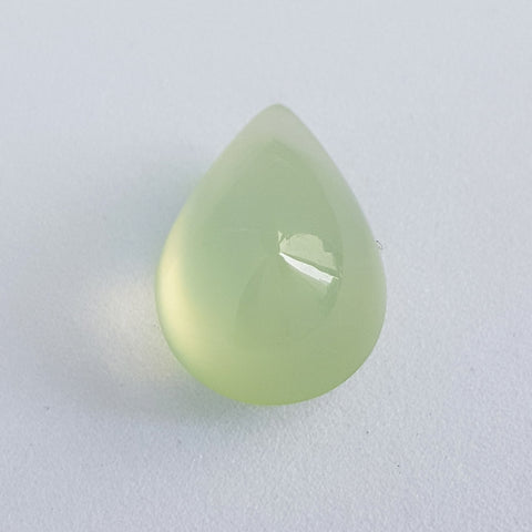 Prehnite (14.5 mm x 10.5 mm x 8.5 mm) Pear Cabochon