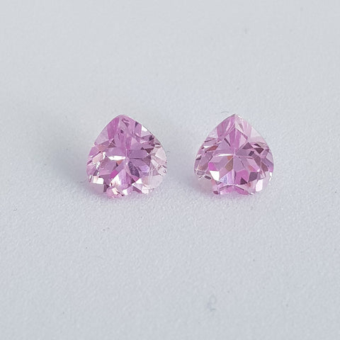 Pink Sapphire Lab created 5 mm Heart