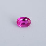 Pink Sapphire Lab created 7 x 5 mm Oval