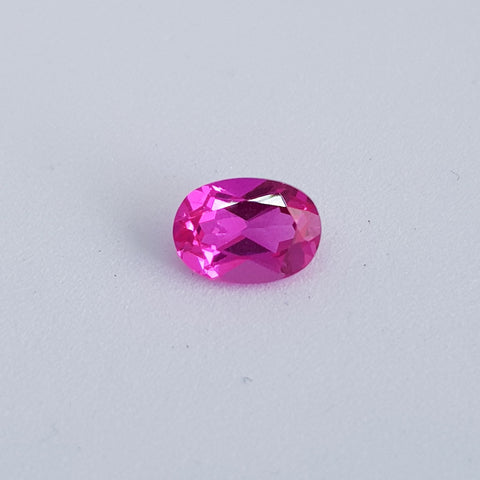 Pink Sapphire Lab created 7 x 5 mm Oval