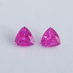 Pink Sapphire Lab created 6 mm Trillion