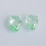 Sapphire Mint Lab created (9 mm x 6 mm) Briolette Pear