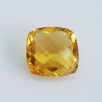 Citrine (14 mm x 14 mm) Cushion Checkerboard