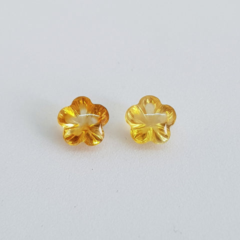 Citrine (6 mm x 6 mm) Flower