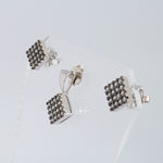 Pendent and Earings set (17 mm x 10 mm) Square (3.40 Grams)