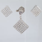 Pendent and Earings set (20 mm x 13 mm) Square (2.20 Grams)