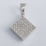 Pendent and Earings set (20 mm x 13 mm) Square (2.20 Grams)