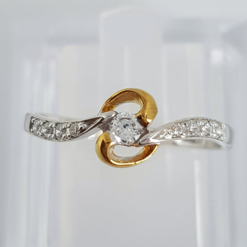 Ring  (Two tone Silver)