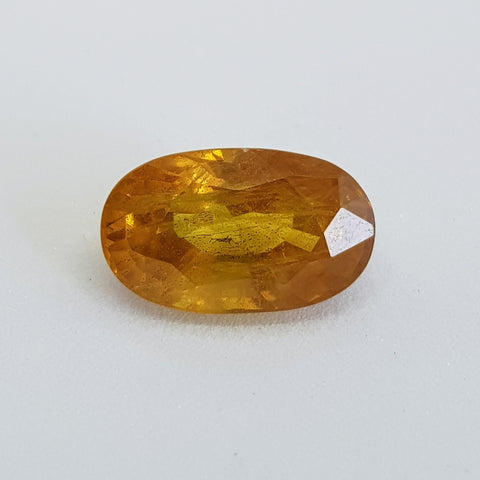 Yellow Sapphire (12.5 mm x 7.5 mm x 6.4 mm) Oval (5.34 ct/pcs)