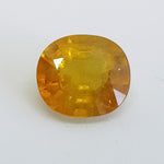 Yellow Sapphire (12.5 mm x 11.3 mm x 6.3 mm) Oval (7.72 ct/pcs )