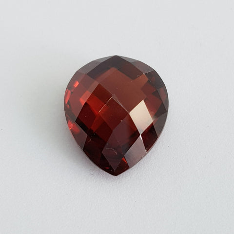 Red Zircon Natural (Free Size) Pear Briolette