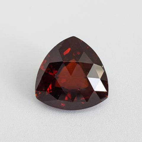 Red Zircon Natural (Free Size) Trillion Checkerboard Shape