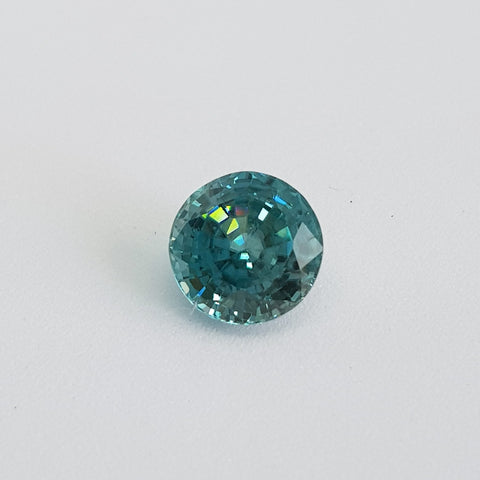 Blue Zircon Natural (Free Size) Round