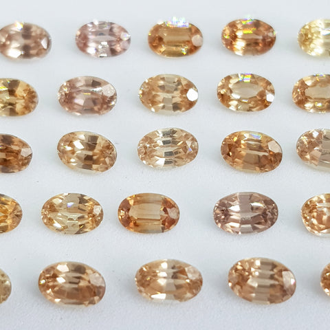 Honey Zircon Oval 6 x 4 mm