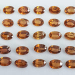 Yellow Zircon Oval 6x4 mm (100 Cts/ lot)