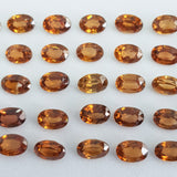 Yellow Zircon Oval 6x4 mm (100 Cts/ lot)