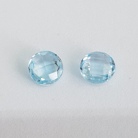 Blue Topaz Sky (7.0 mm x 7.0 mm) Round Briolette