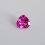 Pink Sapphire Lab created (7 mm x 7 mm) Heart