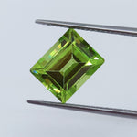 Peridot ( 10 mm x 8 mm) Baguette