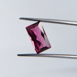 Rhodolite (9.5 mm x 5.4 mm) Baguette