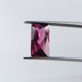 Rhodolite (9.5 mm x 5.4 mm) Baguette