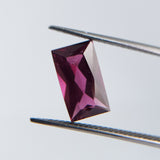 Rhodolite (10 mm x 6 mm) Baguette