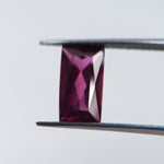 Rhodolite (10 mm x 6 mm) Baguette