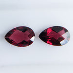 Rhodolite Pair (12 mm x 8 mm) Pear