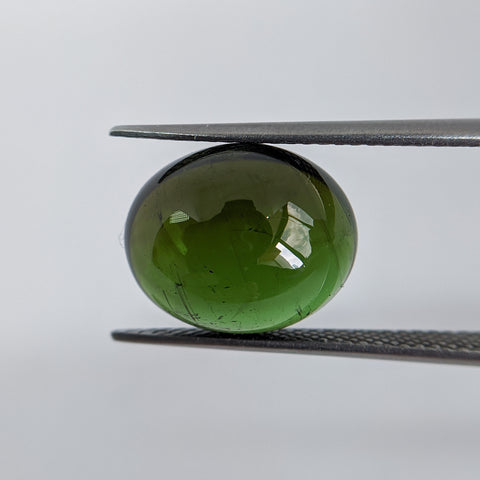 Tourmaline Green (12 mm x 10 mm) Oval Cabochon