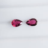 Rubellite Pair (8.5 mm x 5.5 mm) Pear