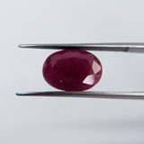 Ruby India (13 mm x 9.2 mm) Oval