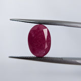 Ruby India (13 mm x 9.3 mm) Oval