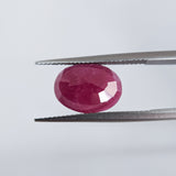 Ruby India (13 mm x 9.7 mm) Oval