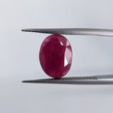 Ruby India (13 mm x 9.7 mm) Oval