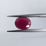 Ruby India (11 mm x 8.5 mm) Oval