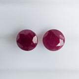 Ruby India (7 mm) Round Pair