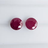 Ruby India (7 mm) Round Pair