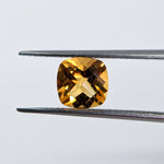 Citrine (7 mm) Cushion Checkerboard