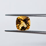 Citrine (7 mm) Cushion Checkerboard