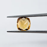 Citrine (7 mm) Cushion Checkerboard