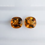 Citrine (8 mm) Cushion Pair