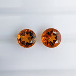 Citrine (7 mm) Round Pair