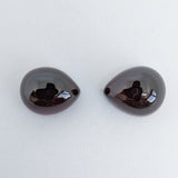 Garnet Mozambique Pair (12 mm x 10 mm) Cabochon Pear