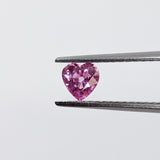 Pink Sapphire (4 mm x 4 mm) Heart